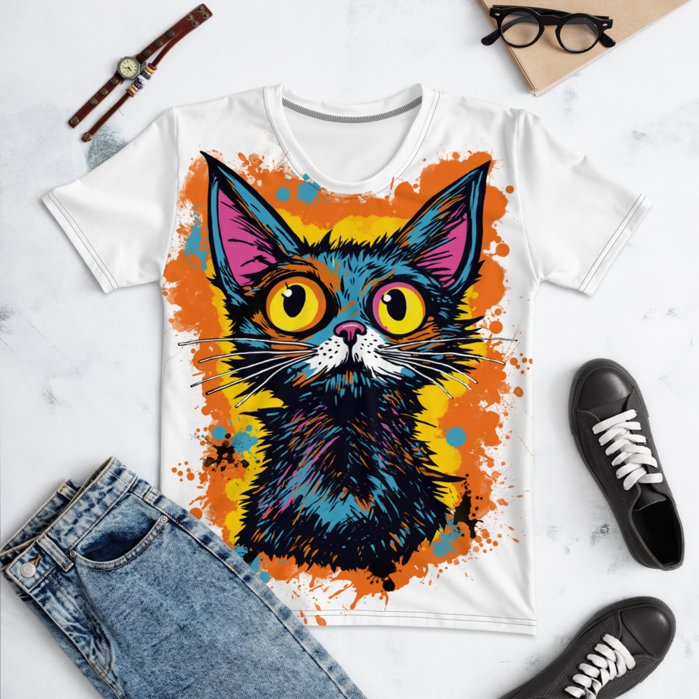 BigCat_Women's Crew Neck T-Shirt