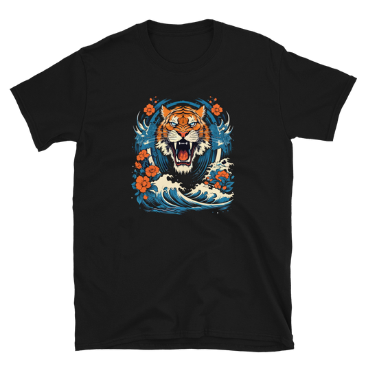 Tiger of Kanagawa_Short-Sleeve Unisex T-Shirt